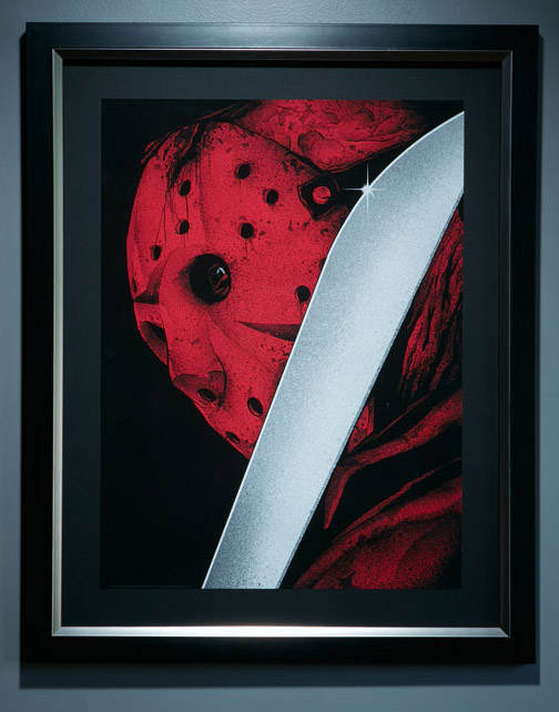 Friday the 13th Jason Voorhees Premium Art Print framed