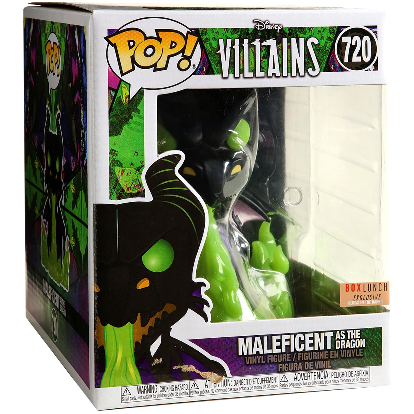 Funko Pop Disney Villains 720 Maleficent as The Dragon Glows in The Dark :  : Jeux et Jouets