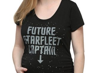 Future Starfleet Captain Ruched Maternity Tee