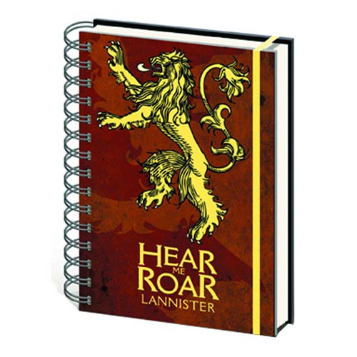 Game of Thrones House Lannister Notebook