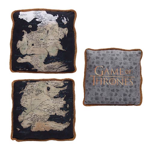 Game of Thrones Westeros Map Throw Pillow Case
