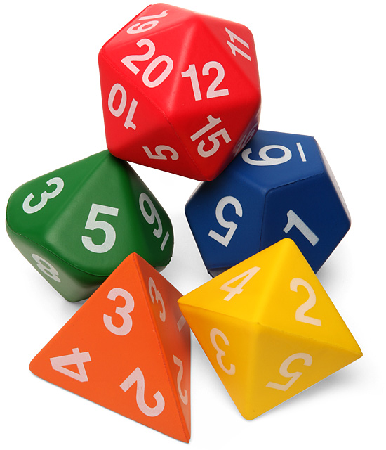 Giant Foam Polyhedral Dice