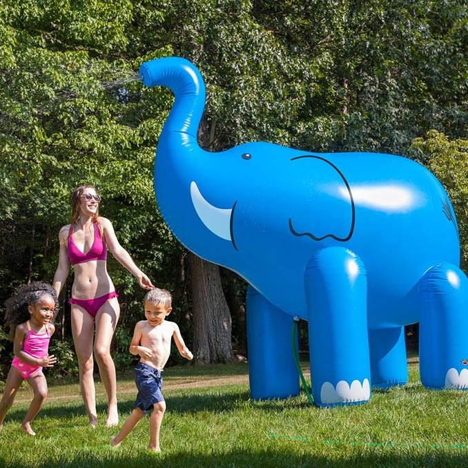 Giant Water Spraying Elephant