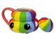 Glitter Galaxy Rainbow Poop Emoji Mug