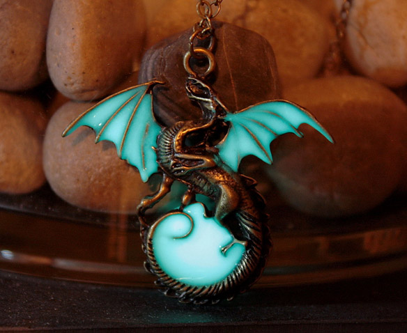Glow-In-The-Dark Dragon Jewelry