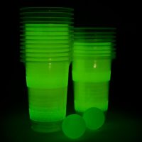 Jeu à boire - Beer Pong - 24pcs - Gobelets Bleus et Rouges - Balles de