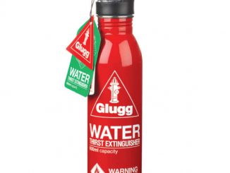Glugg Fire Extinguisher Water Bottle