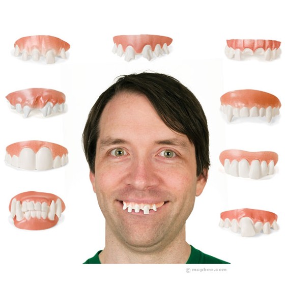 Gnarly Teeth Fake Dentures