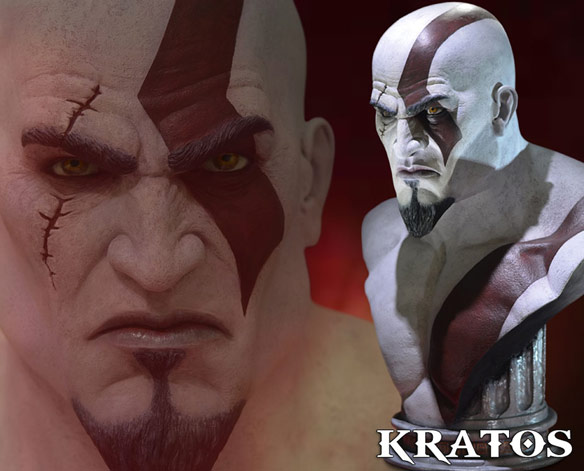 God of War Kratos Life Size Bust