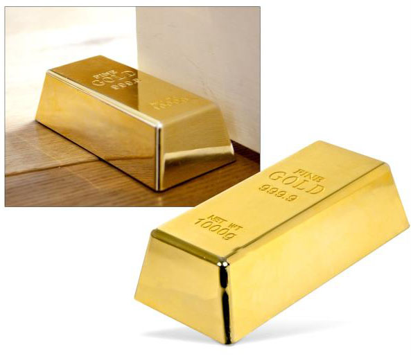 Gold Bar Doorstop