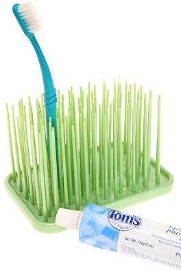 Grassy Green Toothbrush Holder