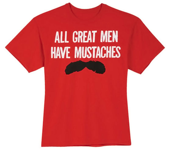 Great Men Mustaches T-Shirt