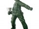 Green Army Guy Candle Holder