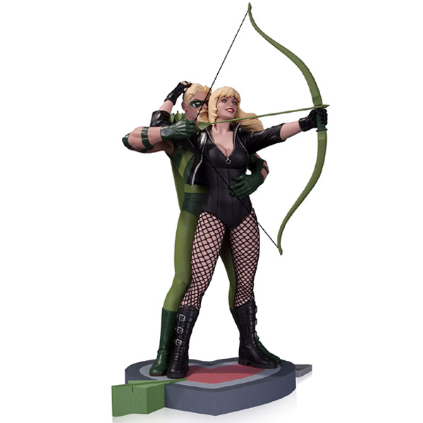 Green Arrow and Black Canary Statue
