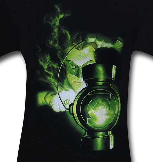 Earth Sector Adult Ringer T Green Lantern Shirt S