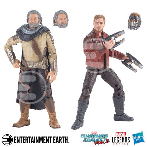 Guardians of the Galaxy Vol. 2 Marvel Legends Star-Lord and Ego Action Figures 2-Pack