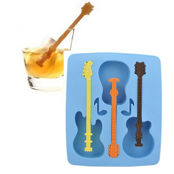 Guitar Shaped Ice Cube Mold
