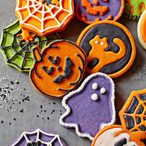 Details about    Retired Williams-Sonoma Halloween 3-in-1 Surprise Cookie Cutters Set 