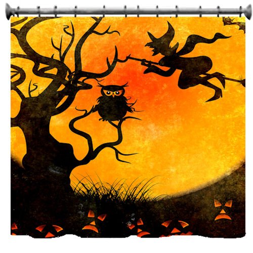 Halloween Scene Shower Curtain