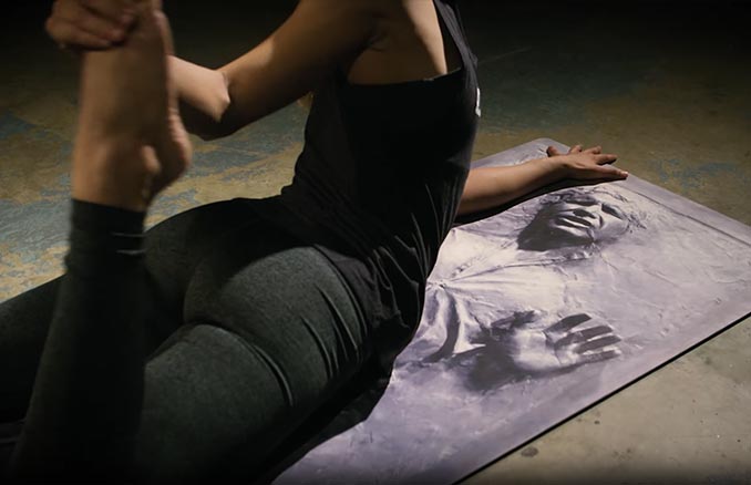 Han Solo Carbonite Yoga Mat