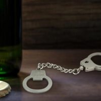 Handcuff Bottle Opener Keychain