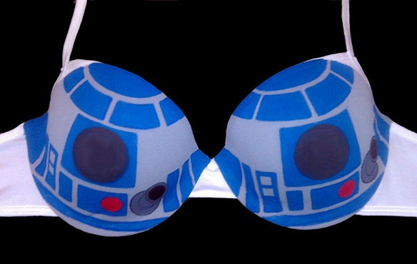 Handpainted Star Wars R2-D2 Bra