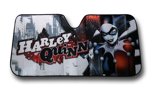 Fits Most Sedans SUV Truck Harley Quinn Clown Girl and The Joker Car Windshield Sun Shade Easy to Use Blocks UV Rays Sun Visor Protector Sunshade to Keep Your Vehicle Cool and Damage Free 