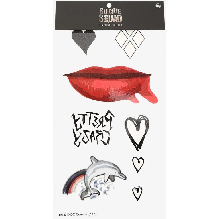 Suicide Squad Harley Quinn Temporary Tattoos