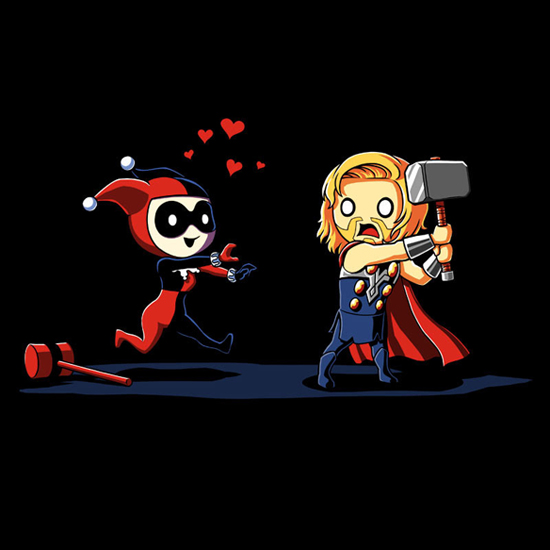 Harley Quinn Thor Mad Love T-Shirt