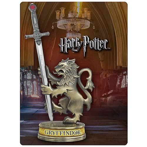 Harry Potter Gryffindor Painted Crest Classic Chrome Plated Metal Envelope Letter Opener Slitter 