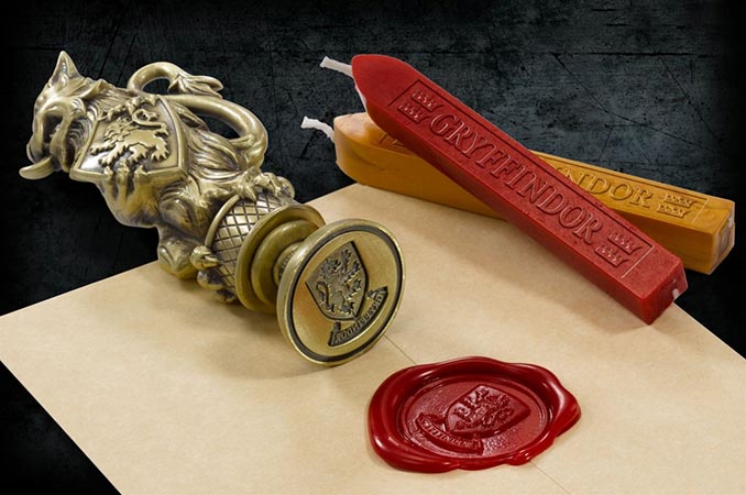 ANBOSE Death Wax Seal Stamp for Hogwarts Magic School Wax Sealing Stamp Kit 3Pcs Wax Including 1Pcs Wooden Handle Copper Seal 1Pcs Melting Spoon and 2Pcs White Candles Hogwarts Wax Seal Stamp Set