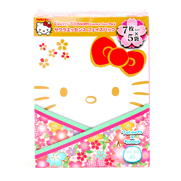 Hello Kitty Cherry Blossom Essence Face Pack (7Sheets X 5Pack)
