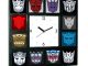 History of Transformers Decepticon and Autobot Clock
