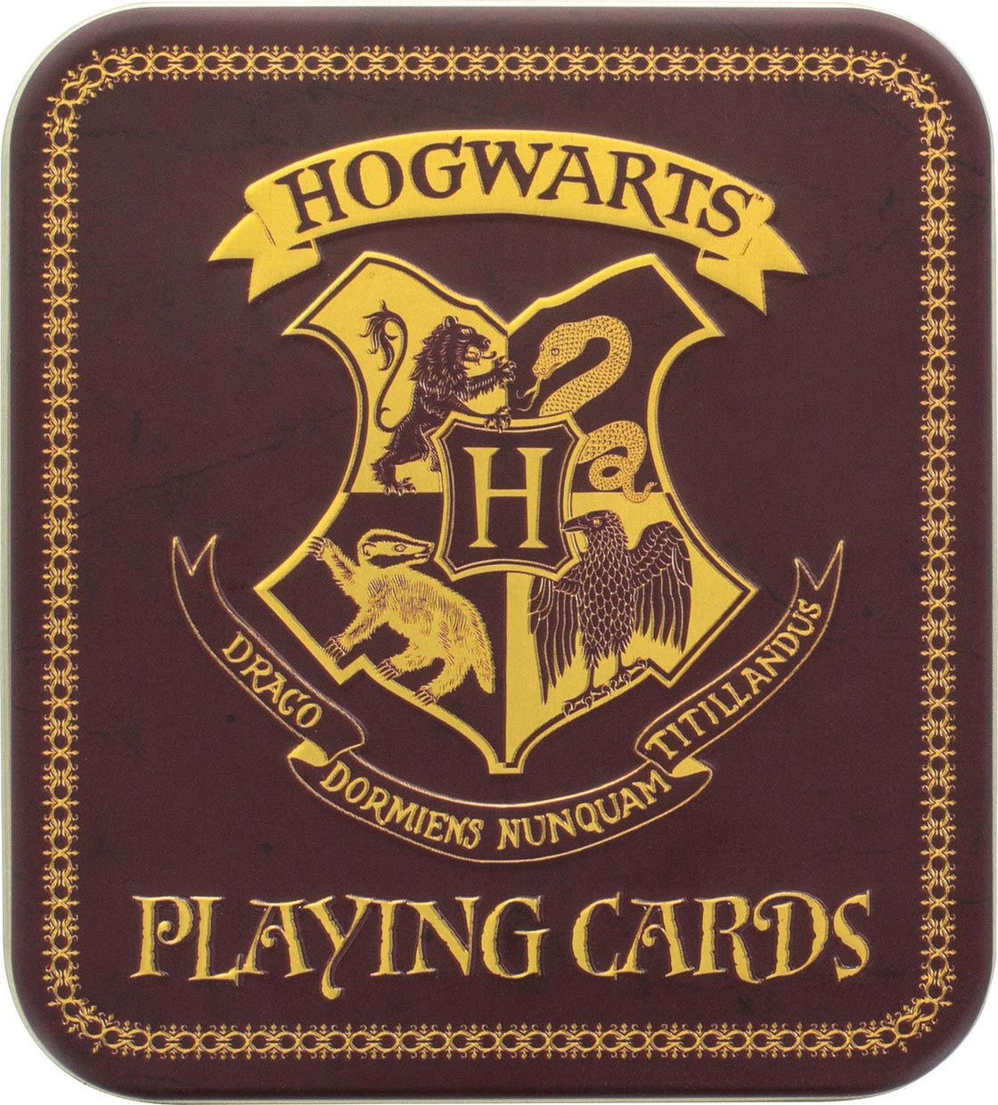 OFFICIAL HARRY POTTER HOGWARTS PLAYING CARDS IN COLLECTORS TIN 