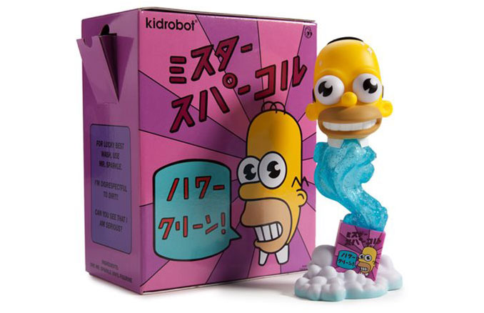 The Simpsons Homer Simpson Mr. Sparkle 7-Inch Vinyl Figure