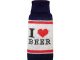 I Love Beer Navy Blue Beer Bottle Knit Cozy