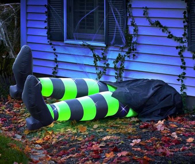 Inflatable Flattened Kicking Witch Legs