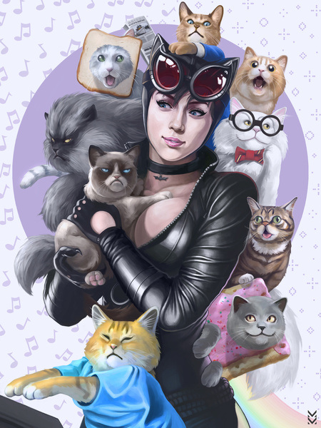 Internet Catwoman Art Print