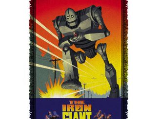 Iron Giant It Came From Space Woven Tapestry Throw Blanket