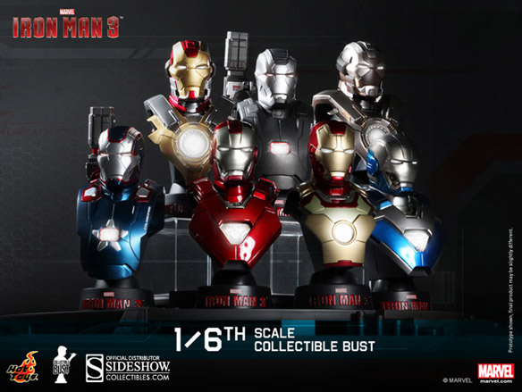 Iron Man 3 Collectible Bust Deluxe Set