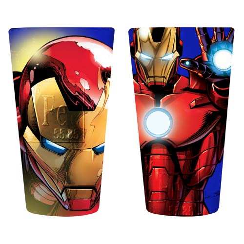 Iron Man Close-Up Pint Glass 2-Pack