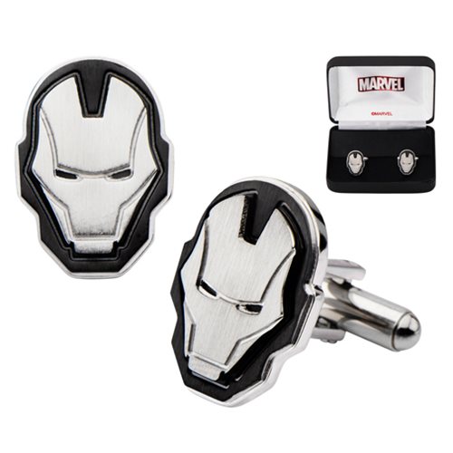 Iron Man Face Stainless Steel Cufflinks
