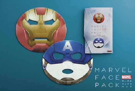 Iron Man and Captain America Skin Care Masks