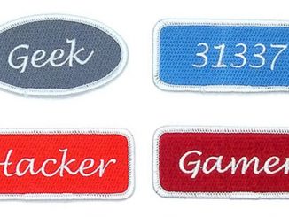 Iron-On Geek Patches