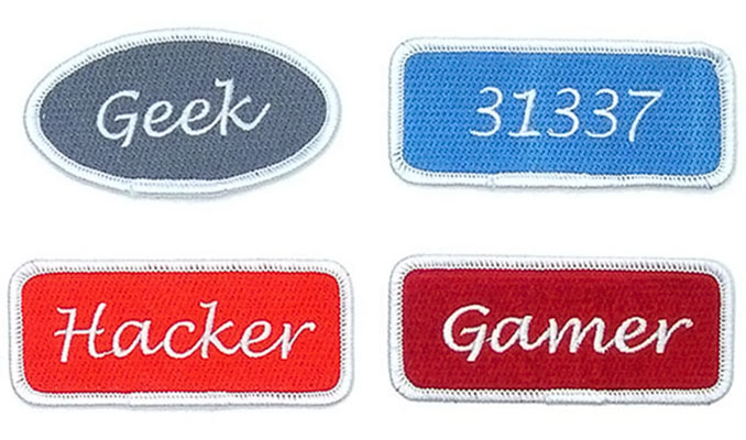 Iron-On Geek Patches