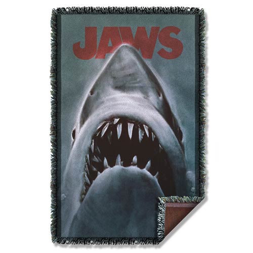 Jaws Woven Tapestry Blanket