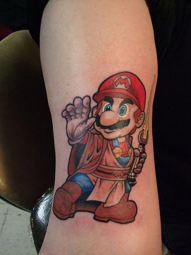 Jedi Mario Tattoo