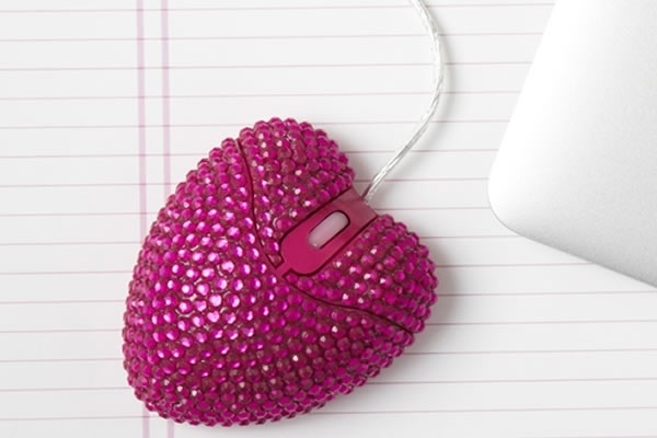 Jeweled Heart Mouse