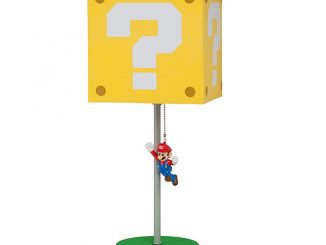 Jumping Super Mario Question Block Lamp