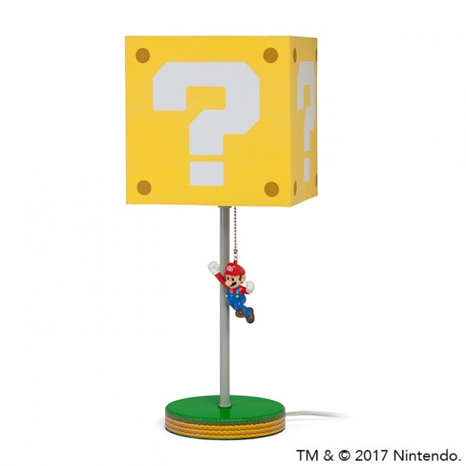 Jumping Super Mario Question Block Lamp